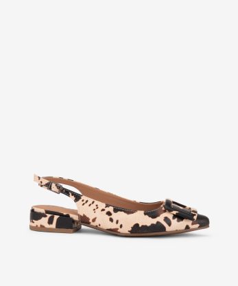 SAPATO SLING BACK ESTAMPADO