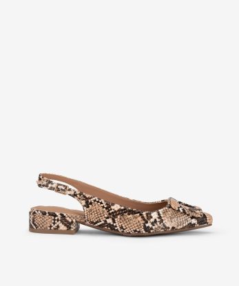 SAPATO SLING BACK ESTAMPADO
