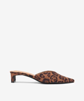 SAPATO MULE DE SALTO ESTAMPADO