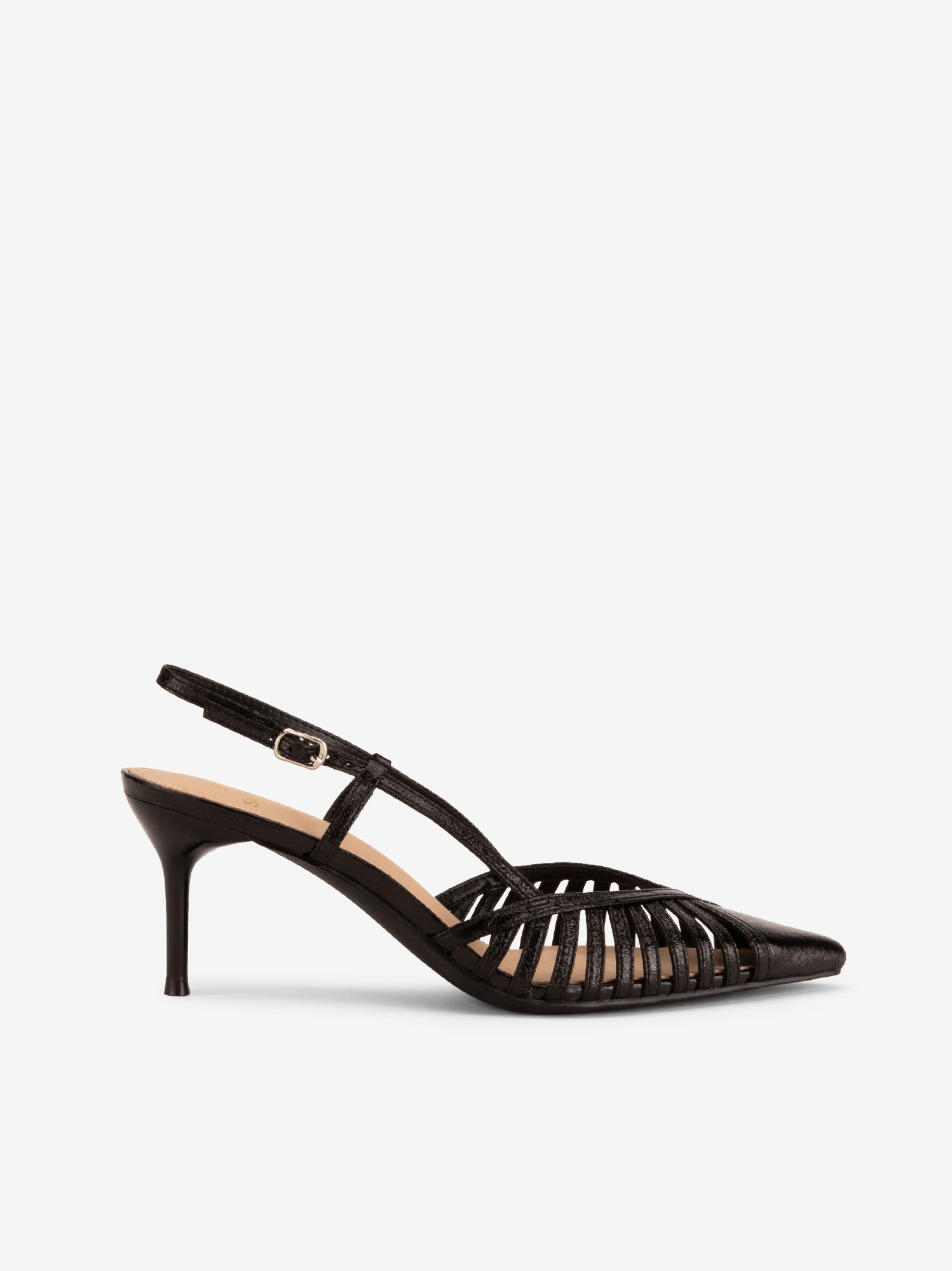 SAPATO SLING BACK DE SALTO METALIZADO - Image 3