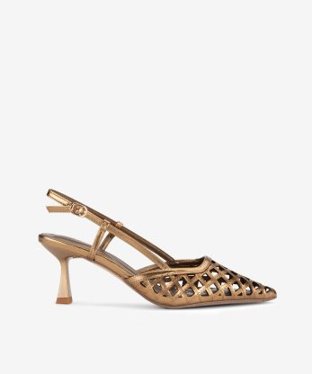 SAPATO PUMP SLING BACK PERFURADO