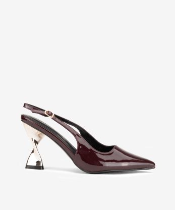 SAPATO PUMP SLING BACK DE SALTO METAL