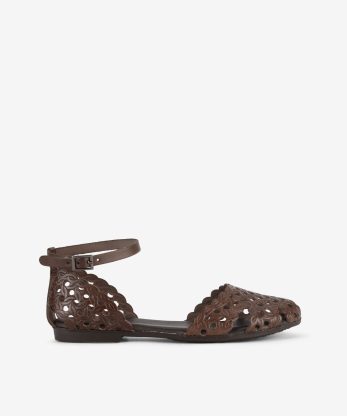 SANDÁLIA SLING BACK PORRONET EM PELE