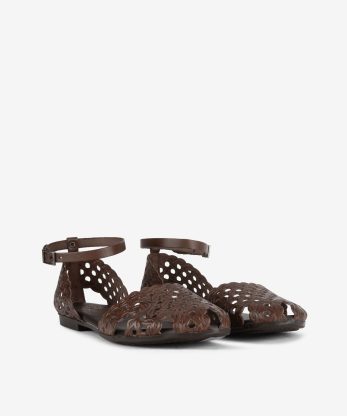 Alternative view of SANDÁLIA SLING BACK PORRONET EM PELE
