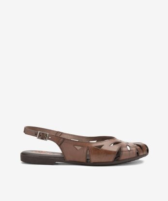 SANDÁLIA SLING BACK PORRONET EM PELE