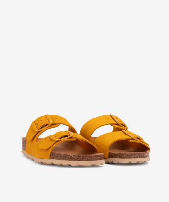 Alternative view of CHINELO INDIGO BAY EM CROUTE CAMURÇA COM DUPLA FIVELA METÁLICA E PALMILHA BIO