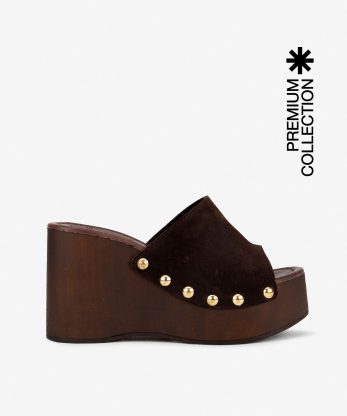 SANDÁLIA MULE EM CROUTE