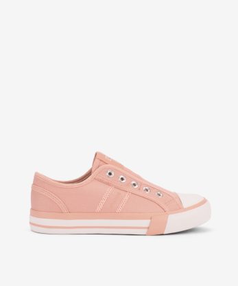 TÉNIS EM CANVAS DE ELÁSTICO COM CUPSOLE VULCANIZADA - ROSA, 37