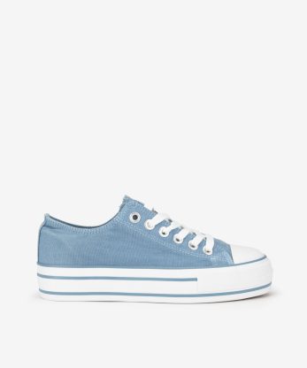 TÉNIS EM WASHED CANVAS DE ATACADOR COM CUPSOLE VULCANIZADA