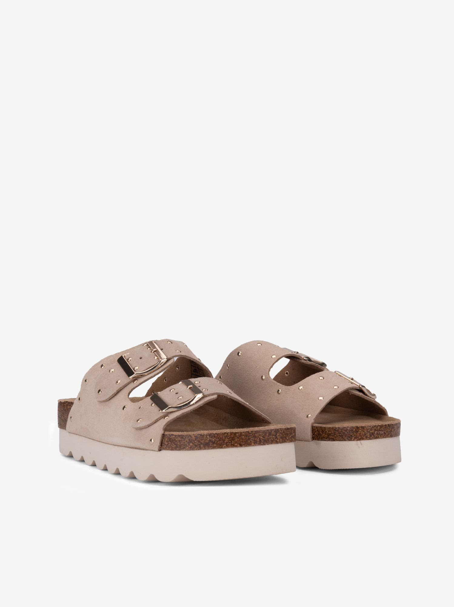 CHINELO EM CROUTE CAMURÇA COM TACHAS - Image 2