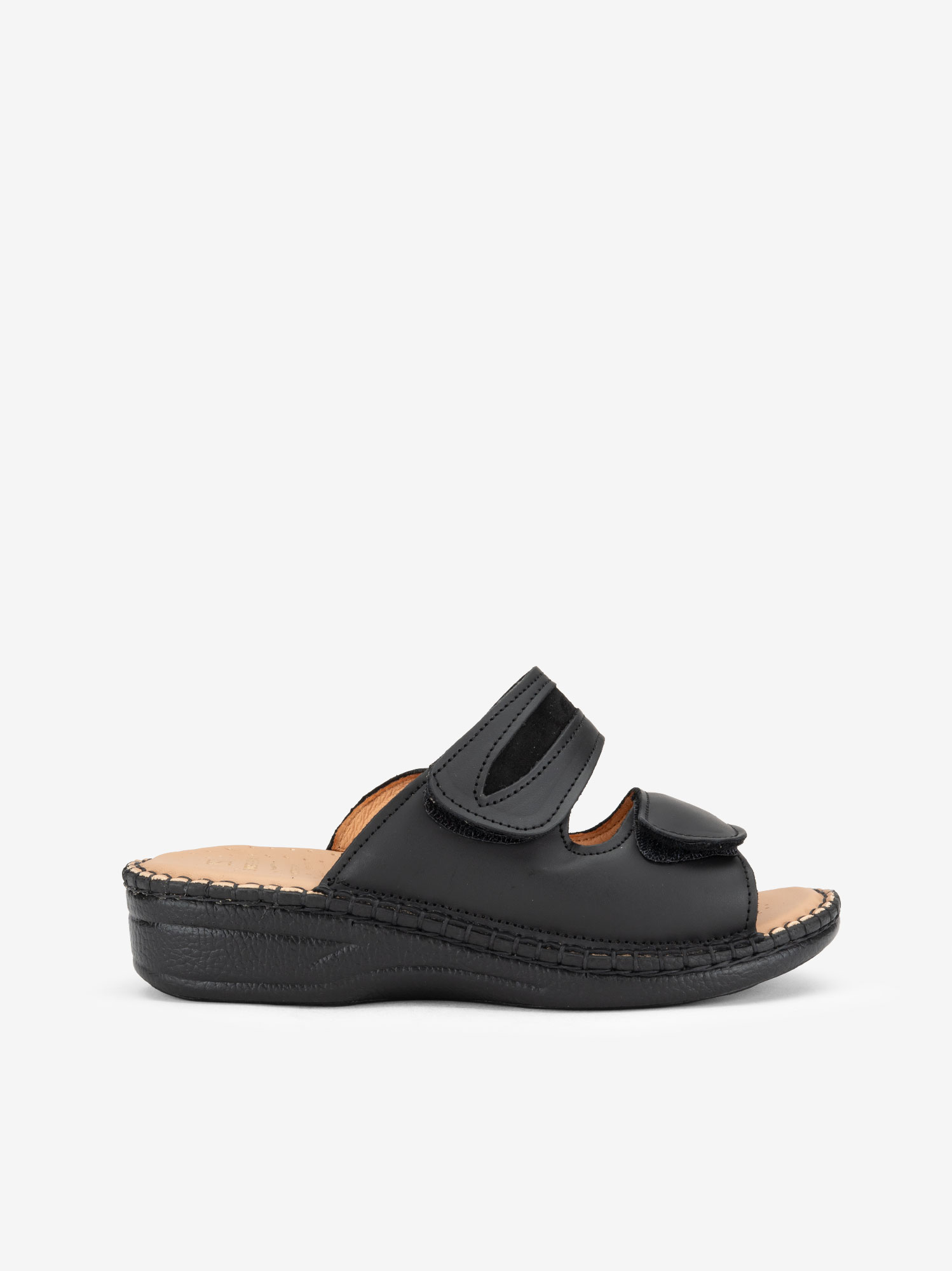 CHINELO SIDEFLEX EM PELE DE DUPLO VELCRO AJUSTÁVEL COM PALMILHA E SOLA CONFORTO - Image 5