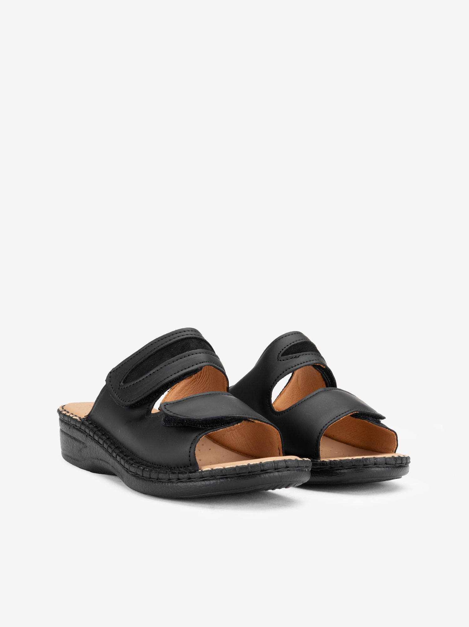 CHINELO SIDEFLEX EM PELE DE DUPLO VELCRO AJUSTÁVEL COM PALMILHA E SOLA CONFORTO - Image 8