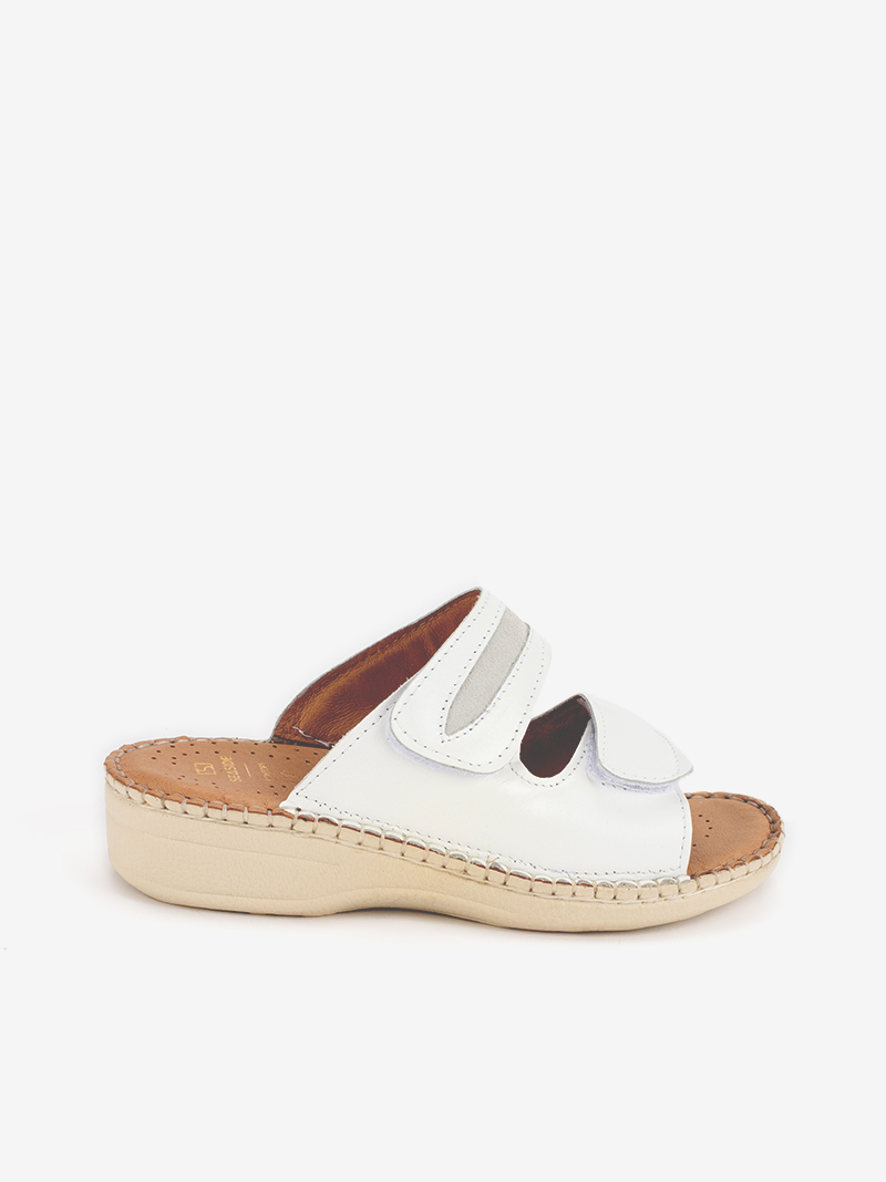 CHINELO SIDEFLEX EM PELE DE DUPLO VELCRO AJUSTÁVEL COM PALMILHA E SOLA CONFORTO - Image 2