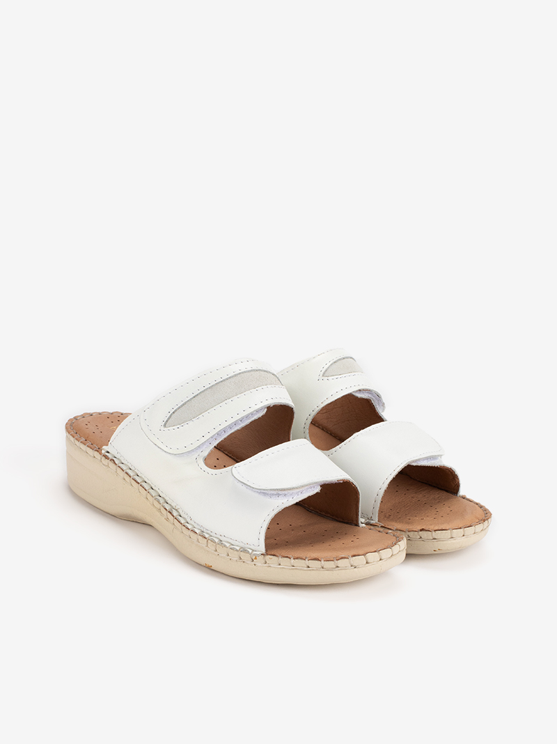 CHINELO SIDEFLEX EM PELE DE DUPLO VELCRO AJUSTÁVEL COM PALMILHA E SOLA CONFORTO - Image 4