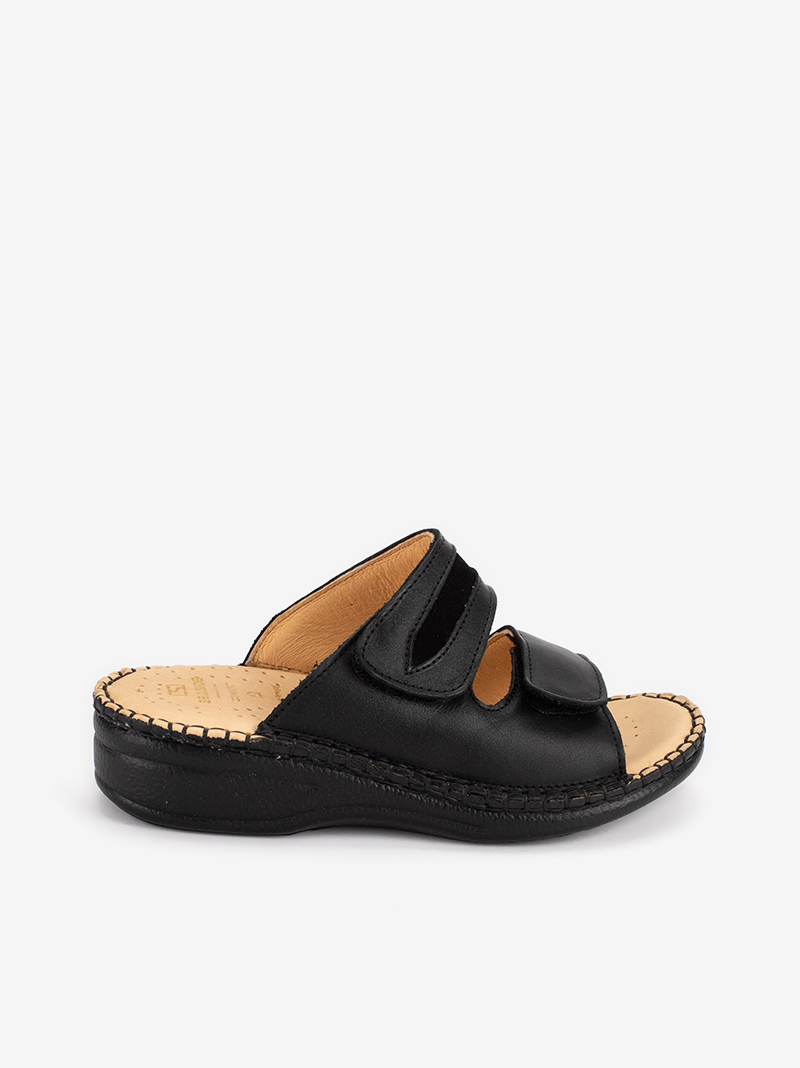 CHINELO SIDEFLEX EM PELE DE DUPLO VELCRO AJUSTÁVEL COM PALMILHA E SOLA CONFORTO - Image 6