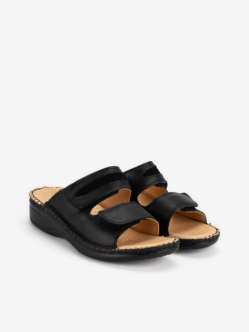 CHINELO SIDEFLEX EM PELE DE DUPLO VELCRO AJUSTÁVEL COM PALMILHA E SOLA CONFORTO - Image 7