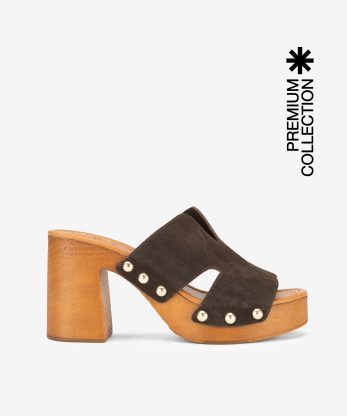 SANDÁLIA MULE EM CROUTE