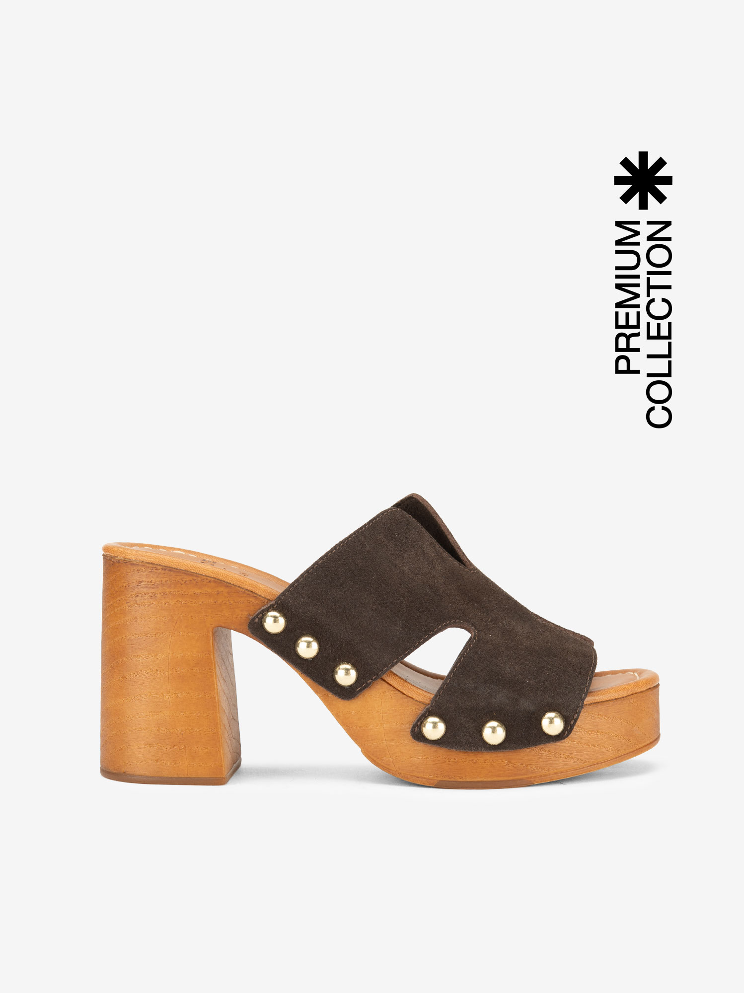 SANDÁLIA MULE EM CROUTE