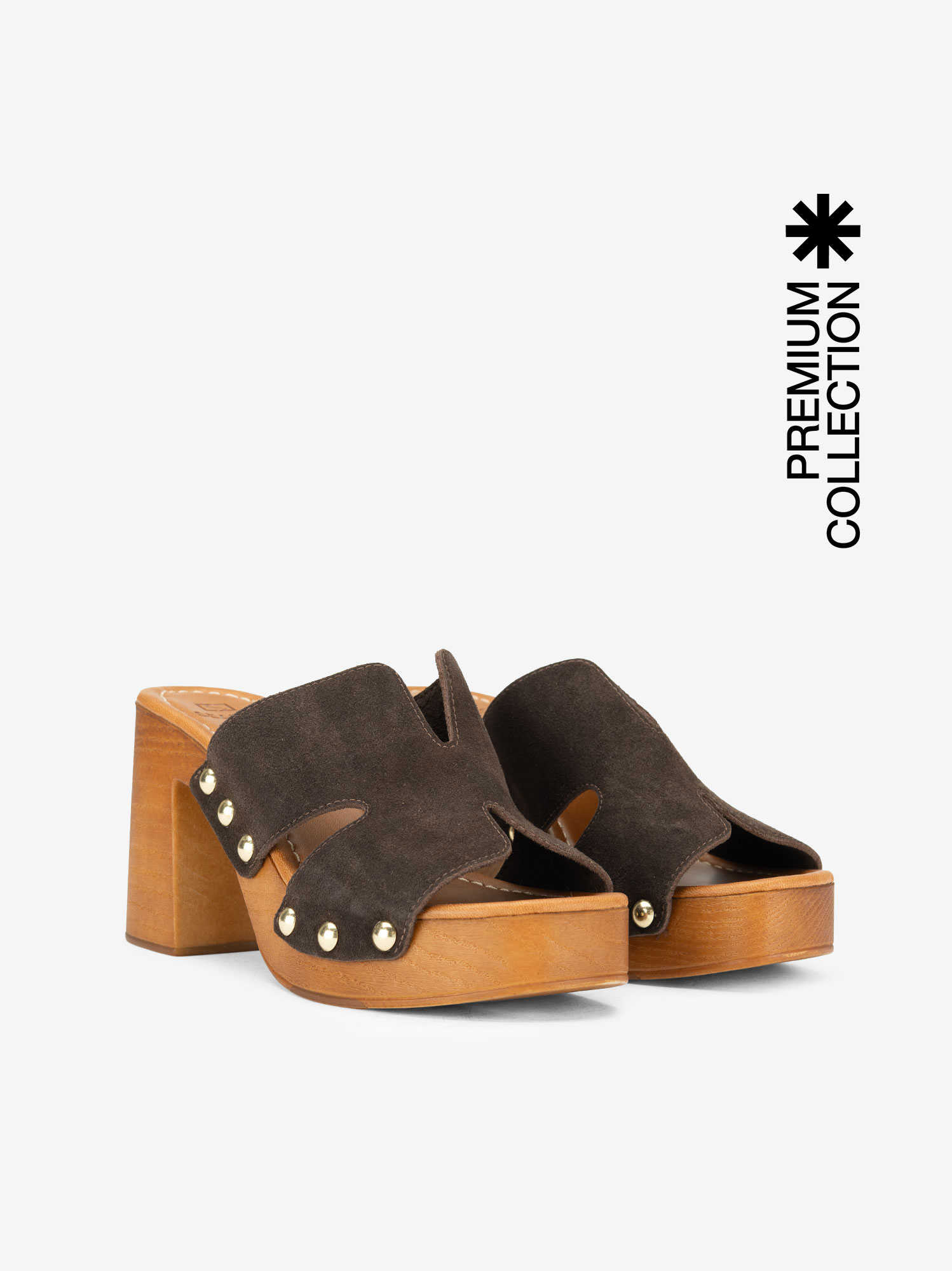 SANDÁLIA MULE EM CROUTE - Image 2