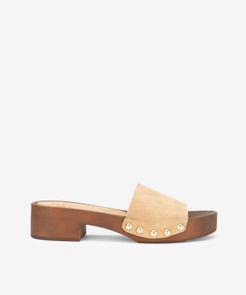 SANDÁLIA MULE EM CROUTE