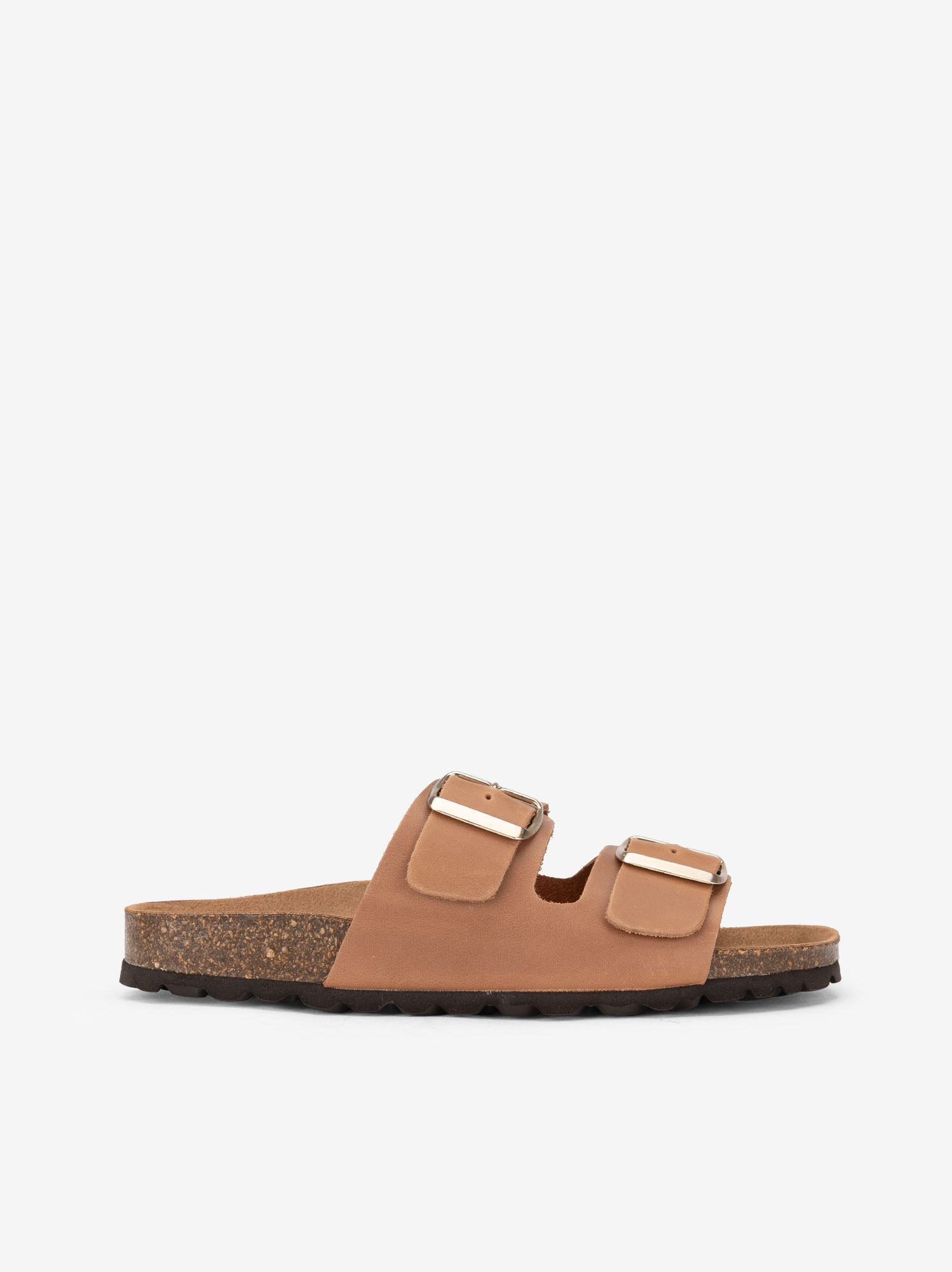 CHINELO INDIGO BAY EM CROUTE CAMURÇA COM DUPLA FIVELA METÁLICA E PALMILHA BIO - Image 4