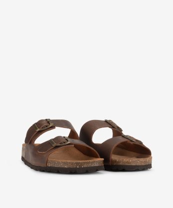 Alternative view of CHINELO INDIGO BAY  EM PELE VINTAGE COM DUPLA FIVELA E PALMILHA BIO