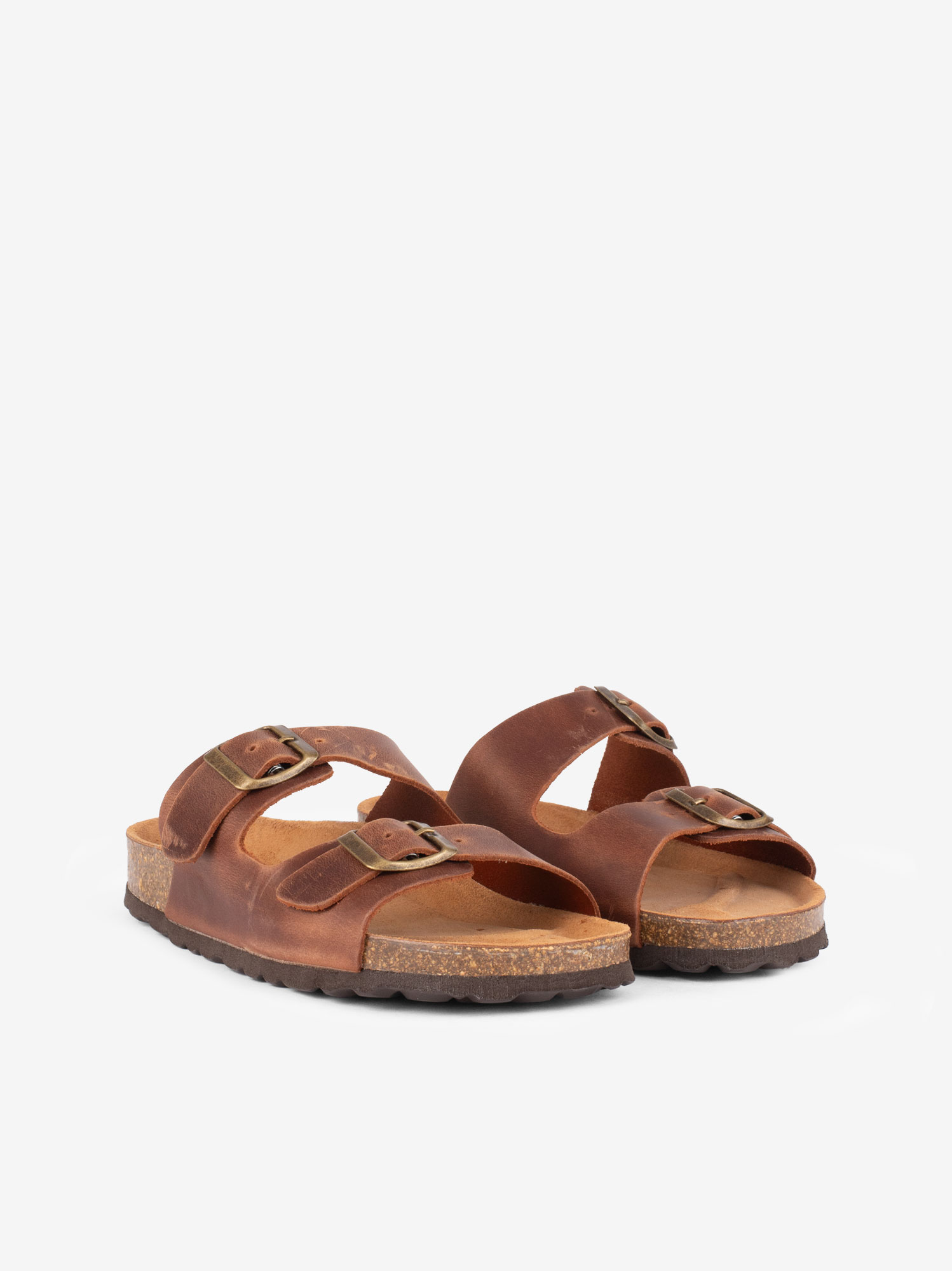 CHINELO INDIGO BAY EM PELE VINTAGE COM DUPLA FIVELA E PALMILHA BIO - Image 4