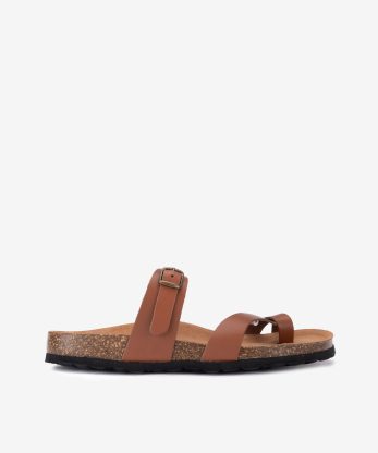 Alternative view of CHINELO INDIGO BAY DE DEDO COM PEÇA DE FIVELA EM PELE COM PALMILHA BIO