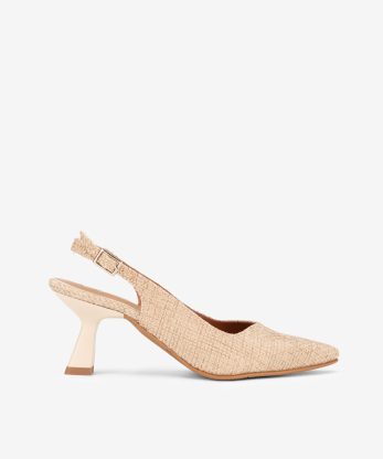 SAPATO SLING BACK EM RÁFIA