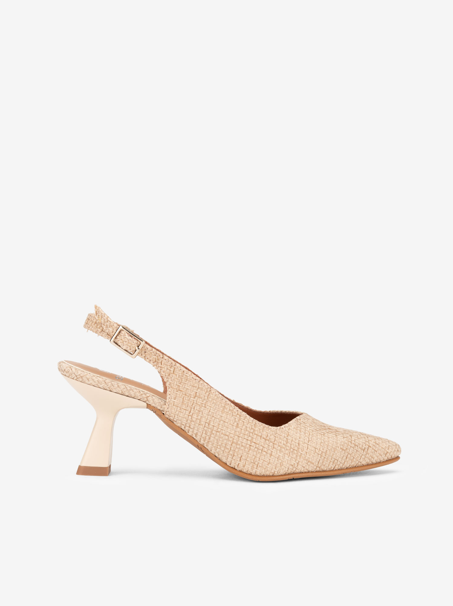 SAPATO SLING BACK EM RÁFIA
