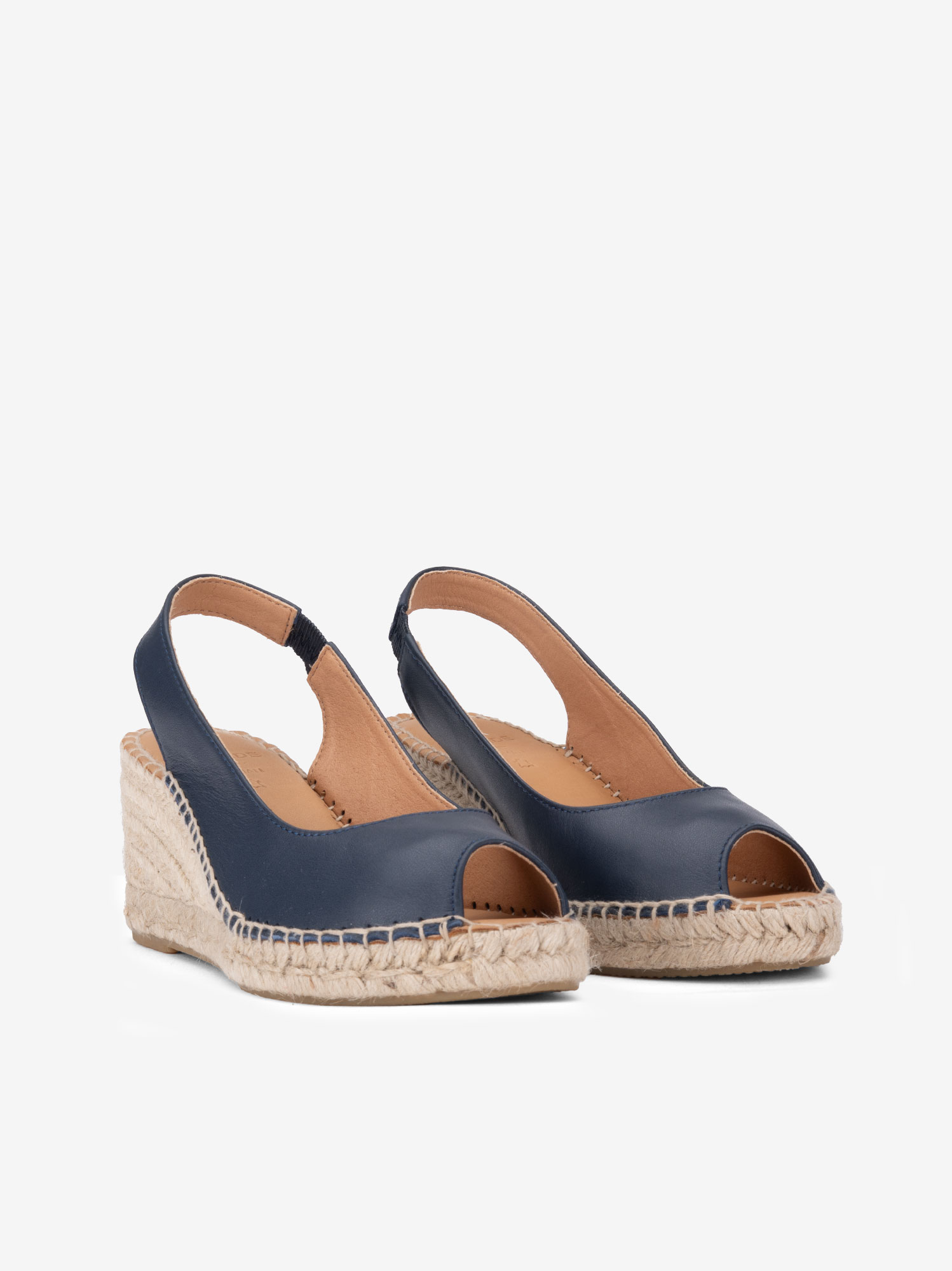 SANDÁLIA PEEP TOE VALENCIANA EM PELE - Image 2