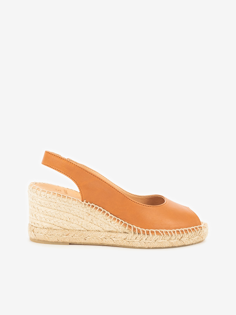 SANDÁLIA PEEP TOE VALENCIANA EM PELE - Image 4