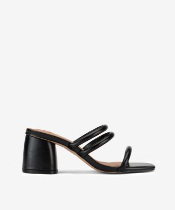 SANDÁLIA MULE DE TIRAS TUBULARES