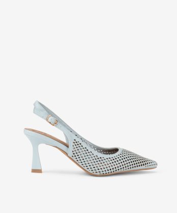 SAPATO SLING BACK COM PERFURADO