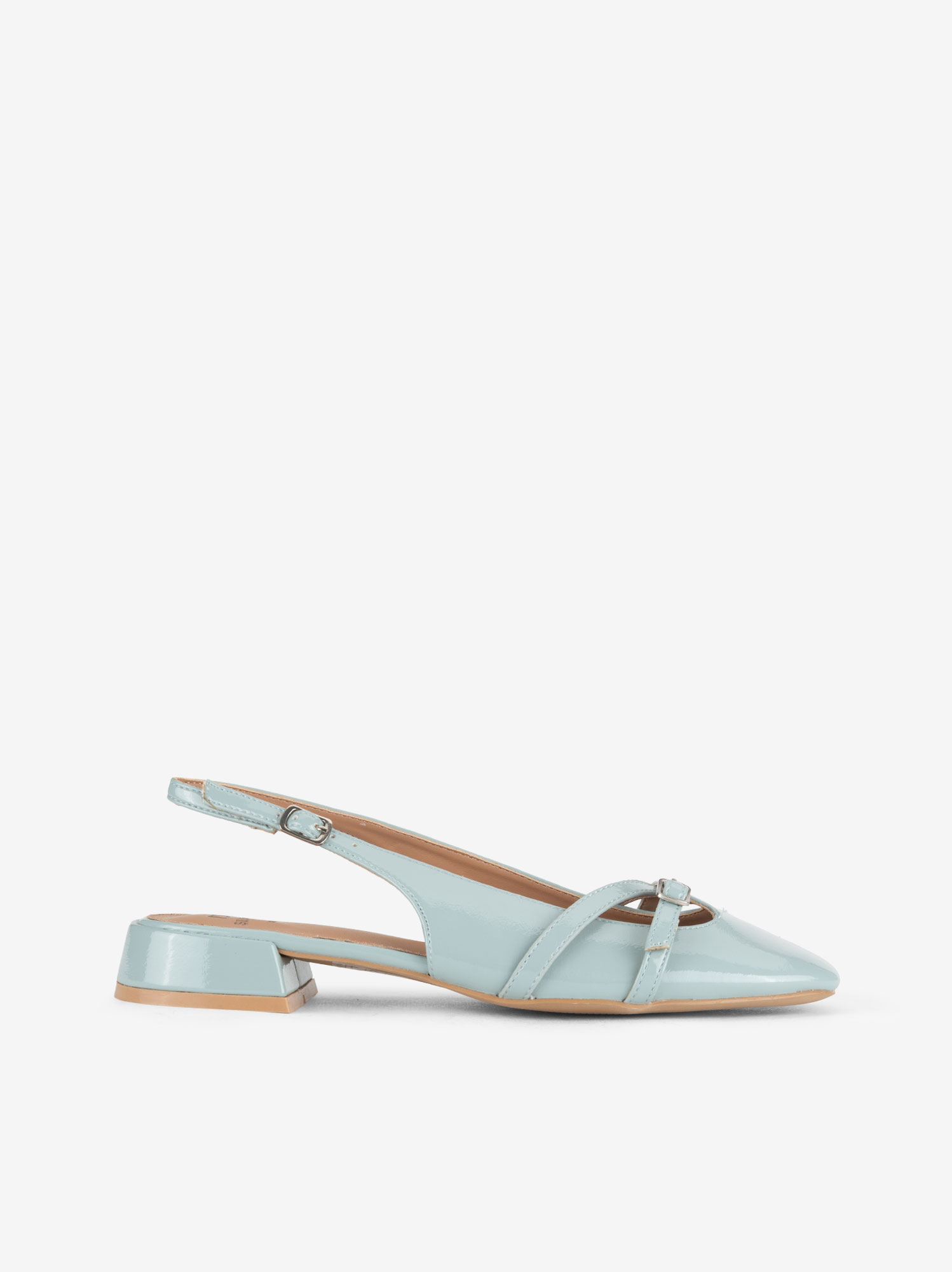 SAPATO SLING BACK EM VERNIZ