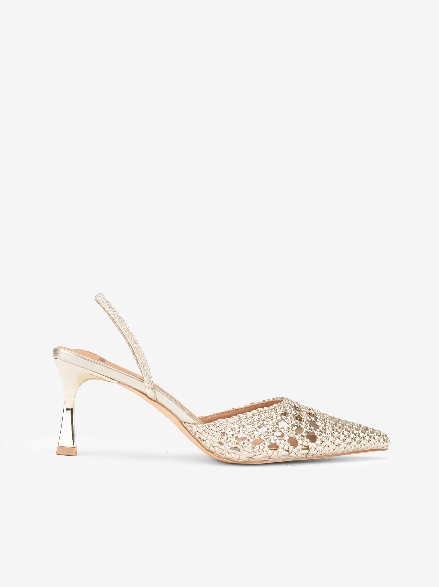 SAPATO SLING BACK ENTRANÇADO