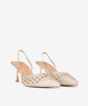 Alternative view of SAPATO SLING BACK ENTRANÇADO