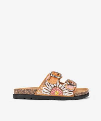 CHINELO DE FIVELA COM LANTEJOULAS