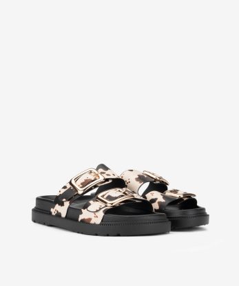 Alternative view of CHINELO DE FIVELA ESTAMPADO ANIMAL PRINT