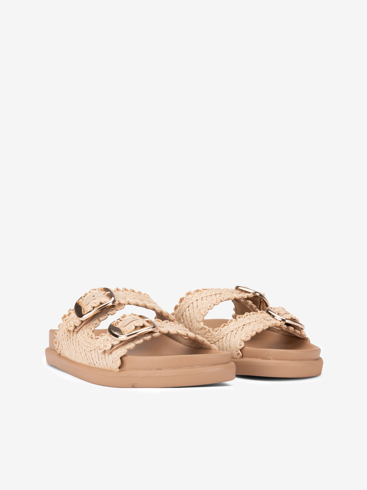 CHINELO DE DUPLA FIVELA EM RÁFIA - Image 2