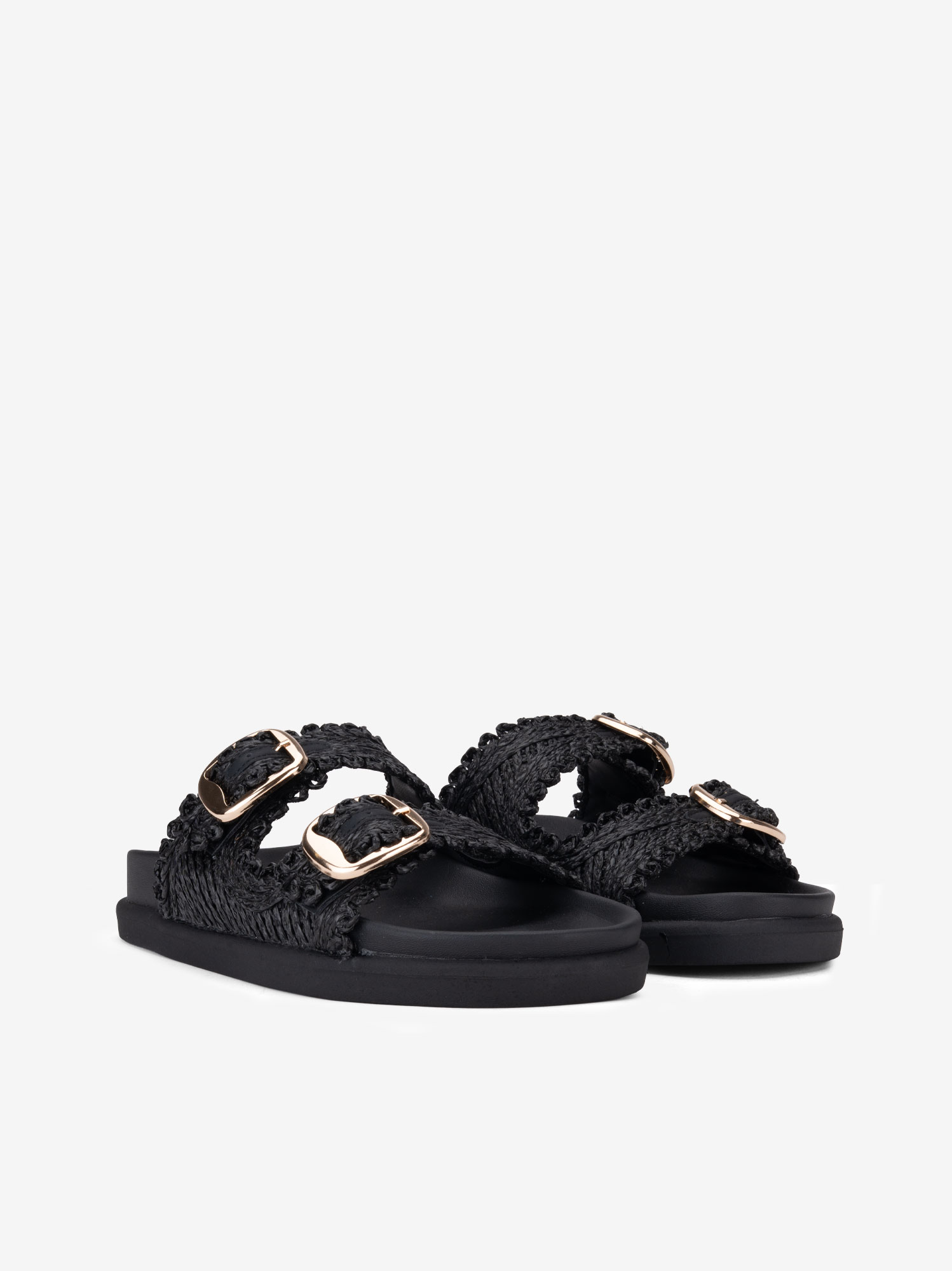 CHINELO DE DUPLA FIVELA EM RÁFIA - Image 4