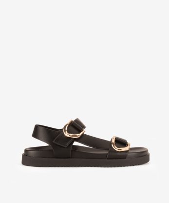 SANDÁLIA DE VELCRO COM APLICAÇÕES E PALMILHA ANATÓMICA