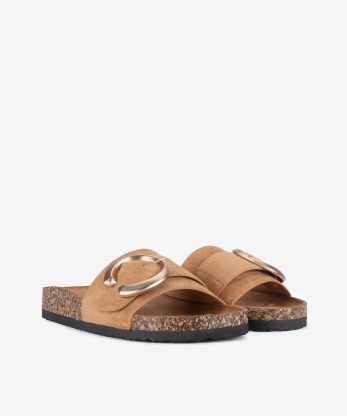 Alternative view of CHINELO EM CAMURÇA TÊXTIL DE FIVELA