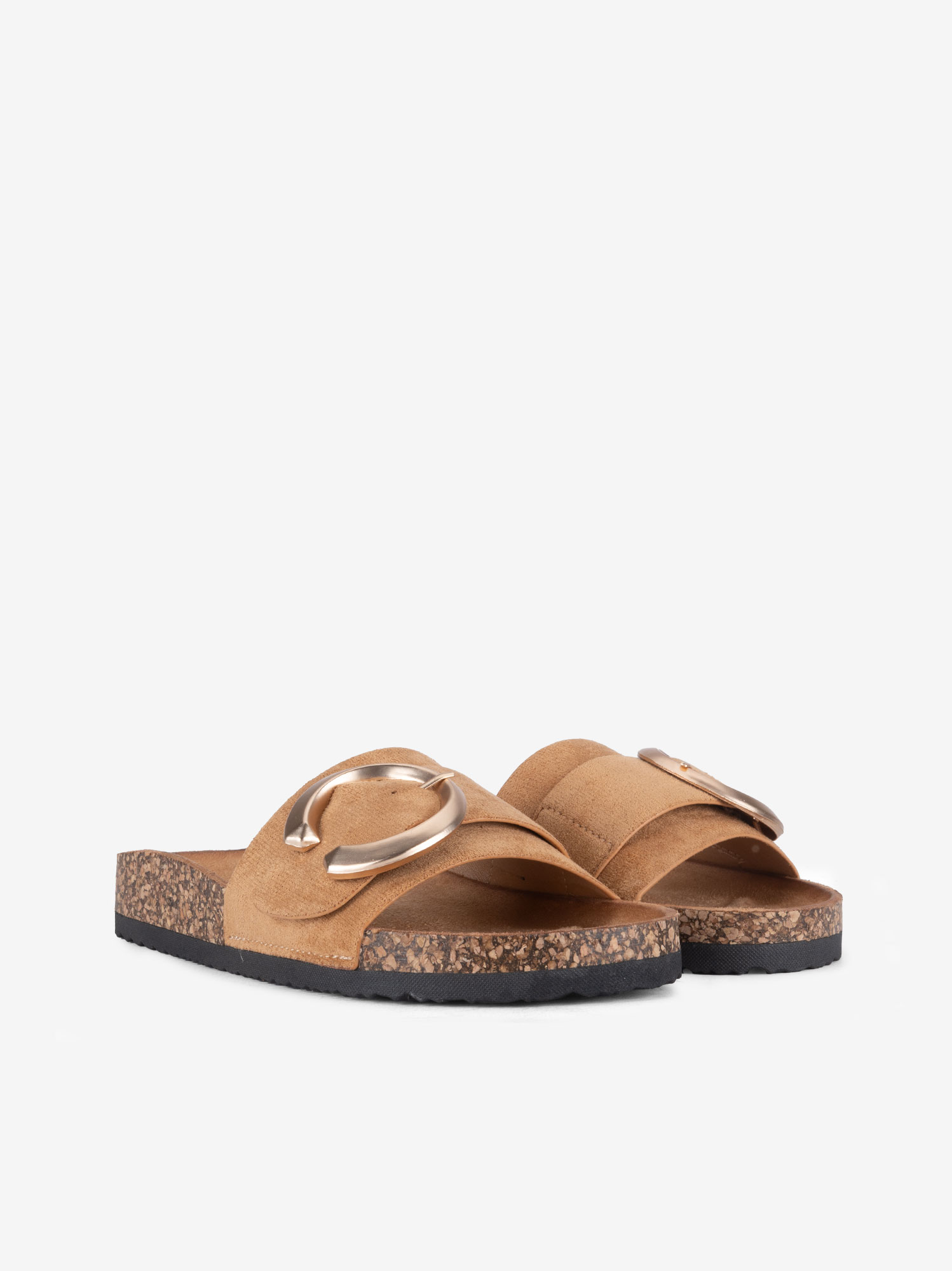 CHINELO EM CAMURÇA TÊXTIL DE FIVELA - Image 2