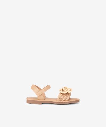 SANDÁLIA DE VELCRO EM RÁFIA