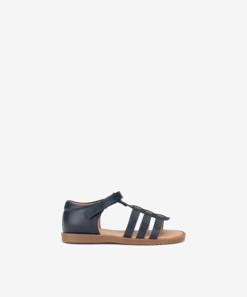 SANDÁLIA DE VELCRO EFEITO PELE
