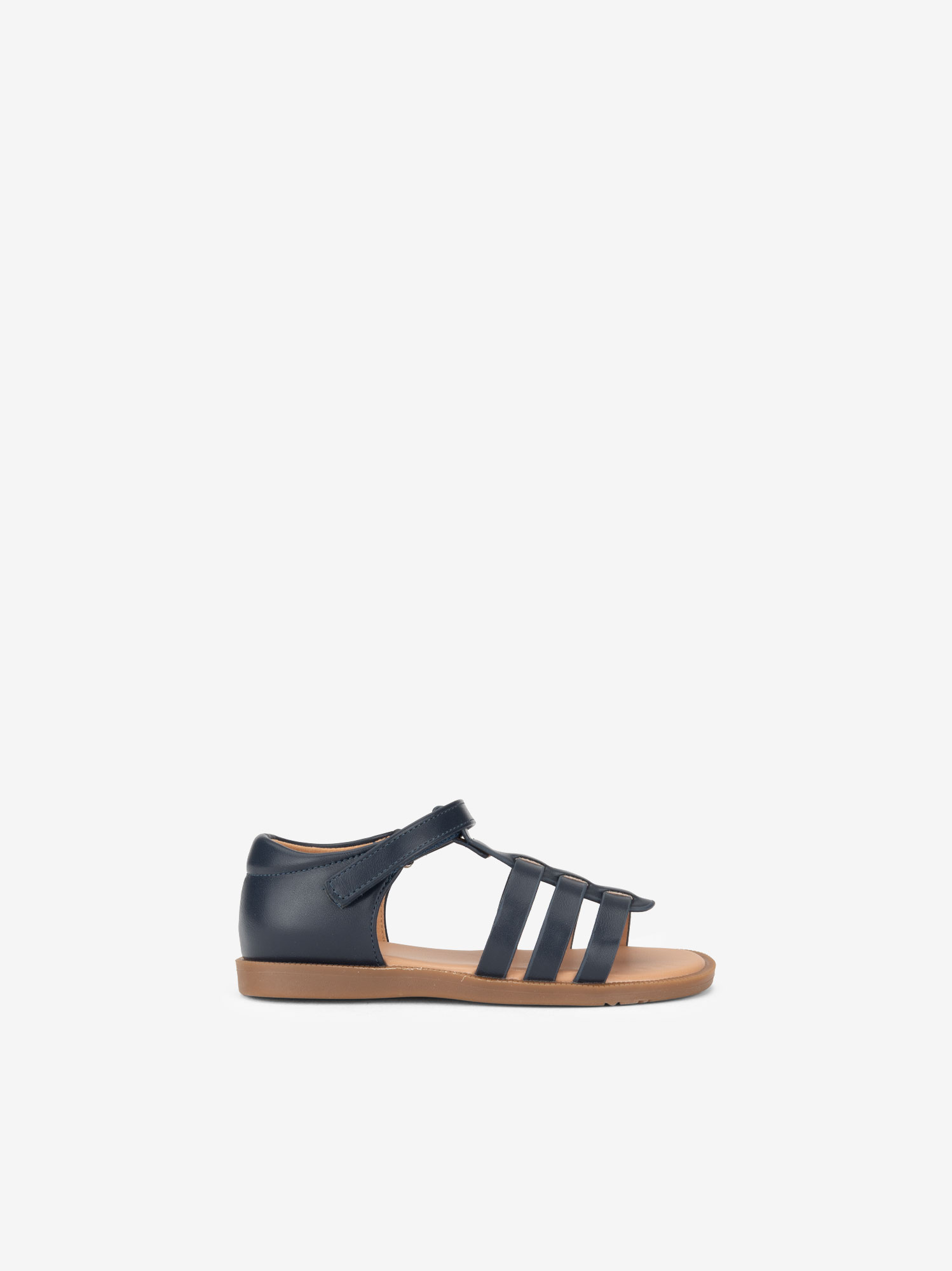 SANDÁLIA DE VELCRO EFEITO PELE