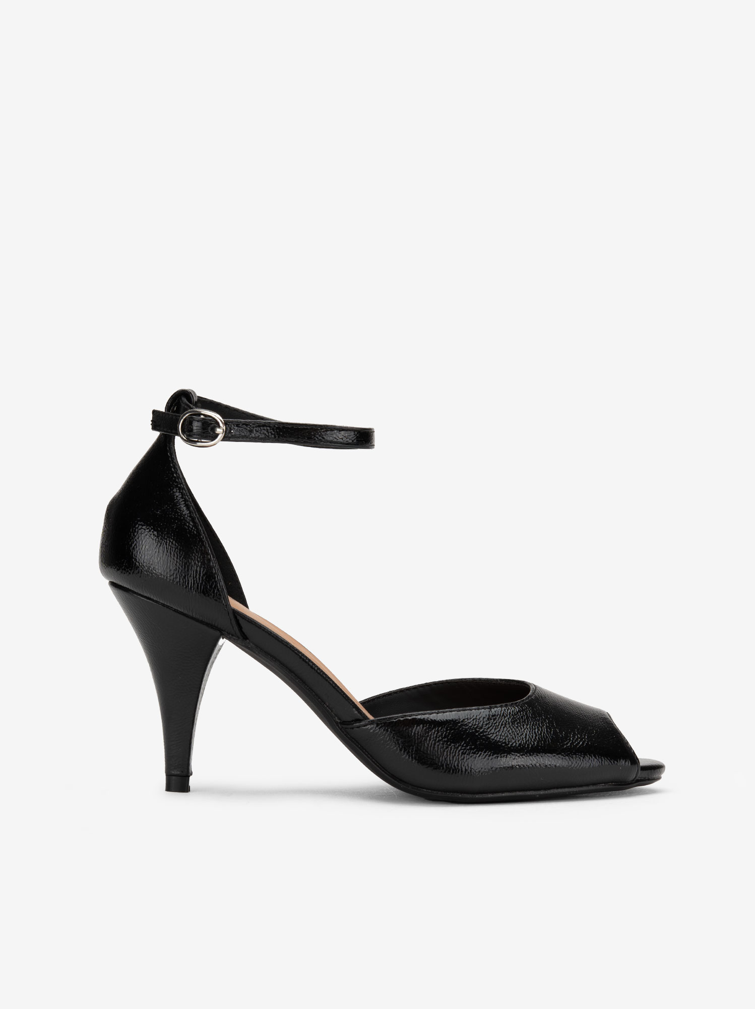 SANDÁLIA PEEP TOE EM VERNIZ - Image 3