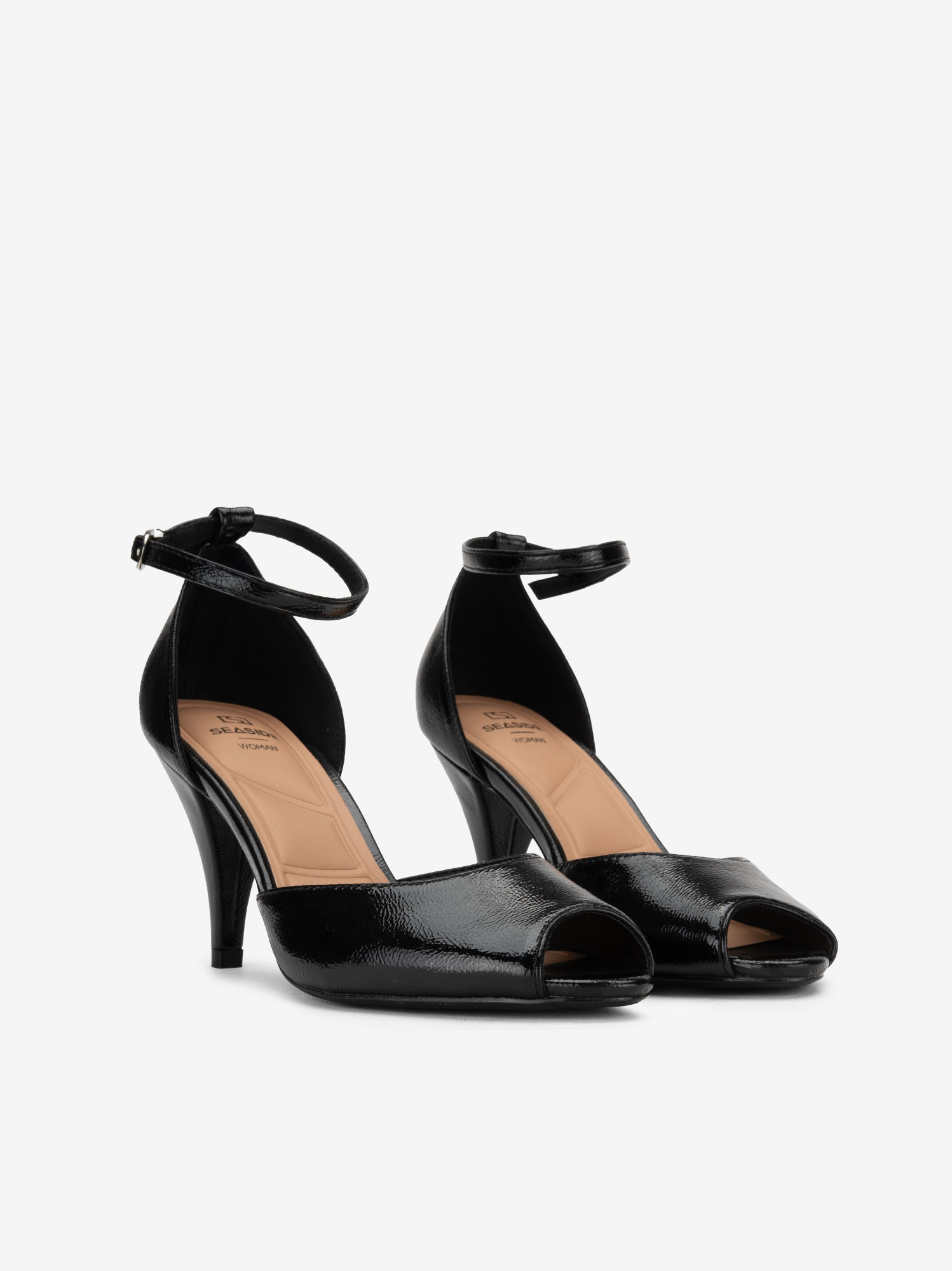 SANDÁLIA PEEP TOE EM VERNIZ - Image 4