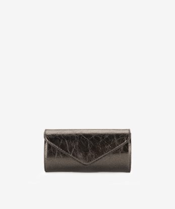 MALA CLUTCH TIRACOLO METALIZADA